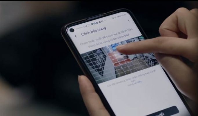 Khách hàng khoanh vùng cần nhận cảnh báo xâm nhập tại cửa